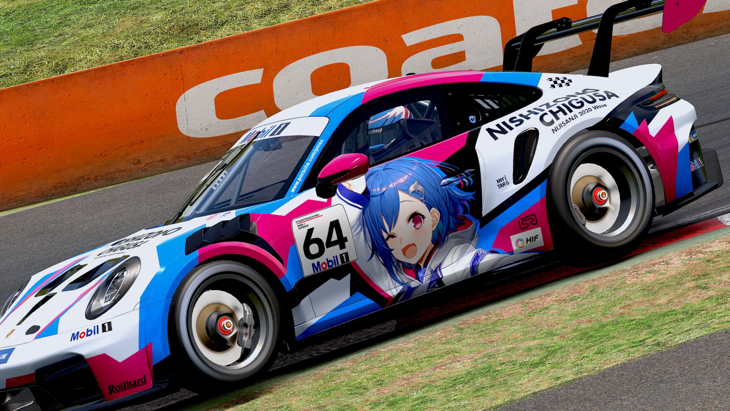 Preview of NIJISANJI - Nishizono Chigusa (Porsche 992.2 Cup) [Anime/Vtuber/Itasha]  by Mitchell Hooi