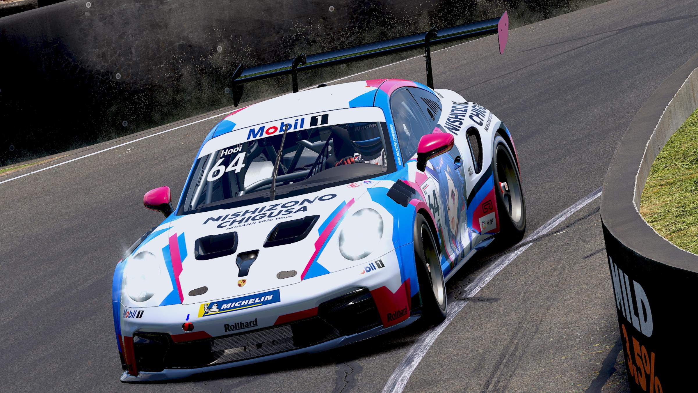 Preview of NIJISANJI - Nishizono Chigusa (Porsche 992.2 Cup) [Anime/Vtuber/Itasha]  by Mitchell Hooi