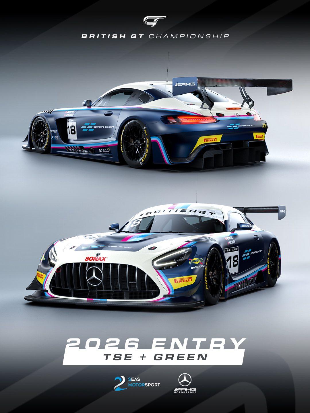 Preview of 2 Seas Motorsport Car #18 2026 British GT season - Kevin Tse & Ben Green by Keith Archer