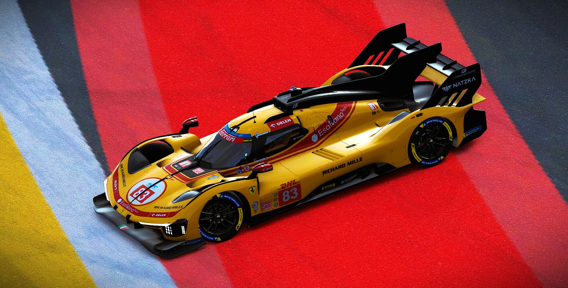 Preview of AF-Corse #83 Ferrari 499P 2026 WEC Livery by Samuel J Ball