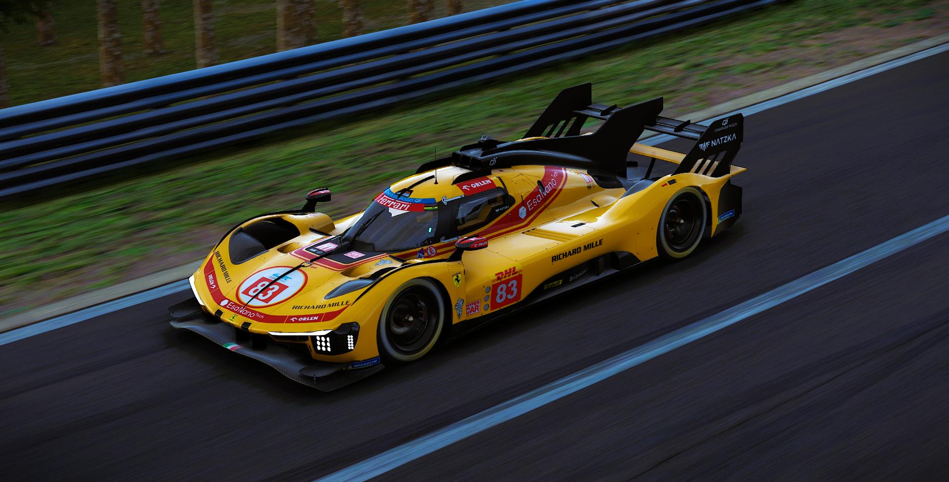 Preview of AF-Corse #83 Ferrari 499P 2026 WEC Livery by Samuel J Ball