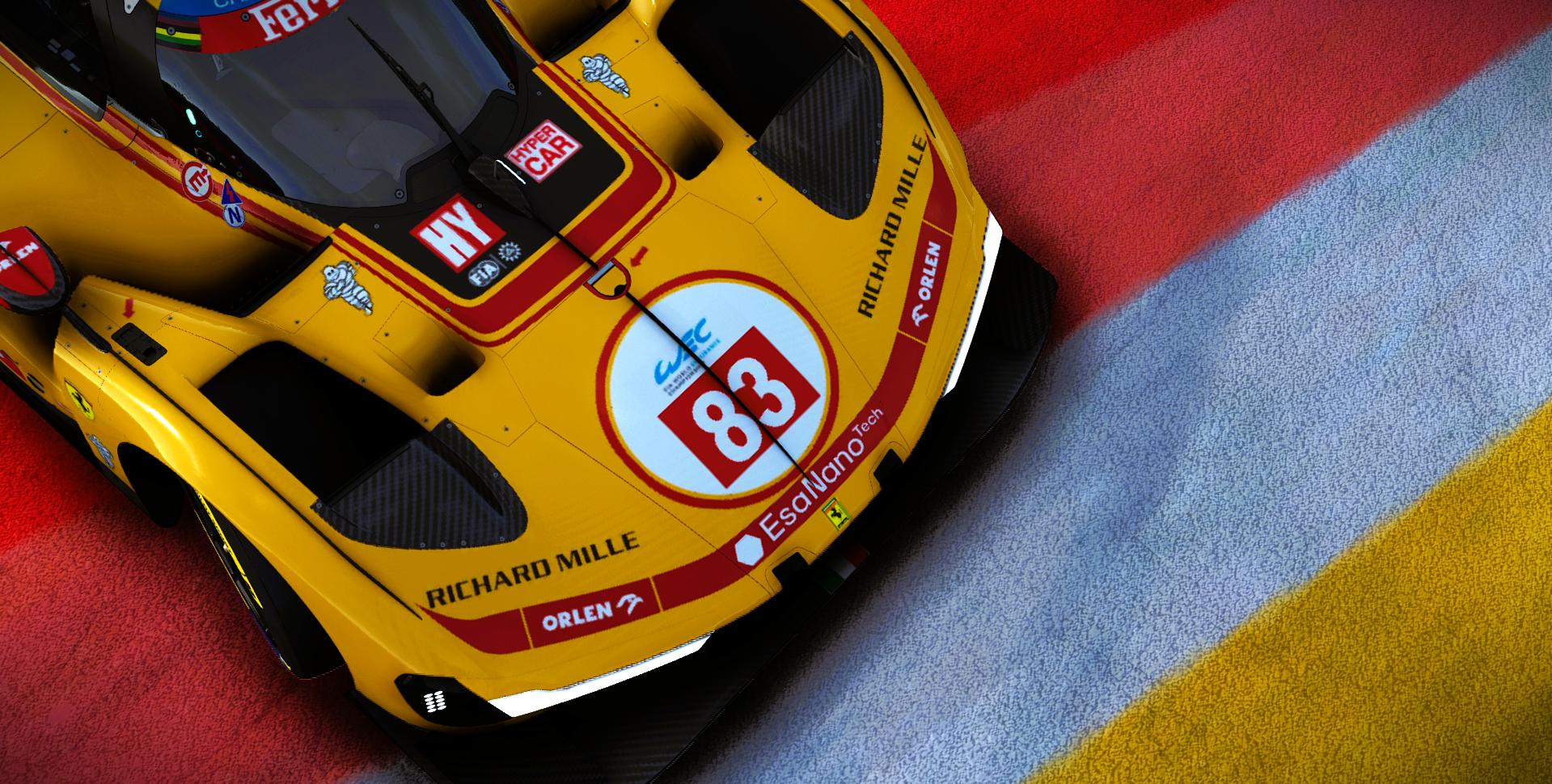 Preview of AF-Corse #83 Ferrari 499P 2026 WEC Livery by Samuel J Ball