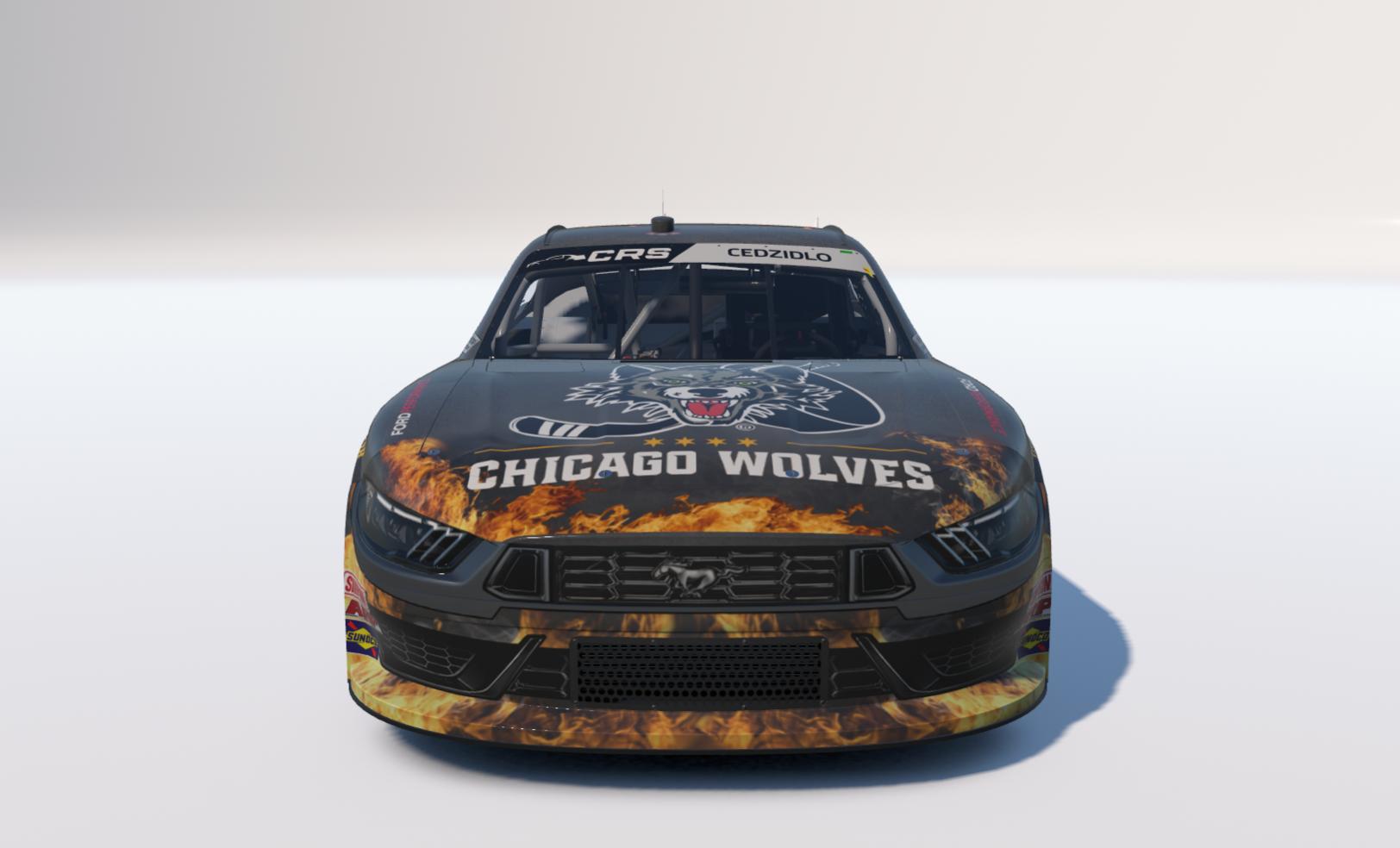 Preview of 2026 Chicago Wolves NASCAR Xfinity Ford Mustang by Travis C.