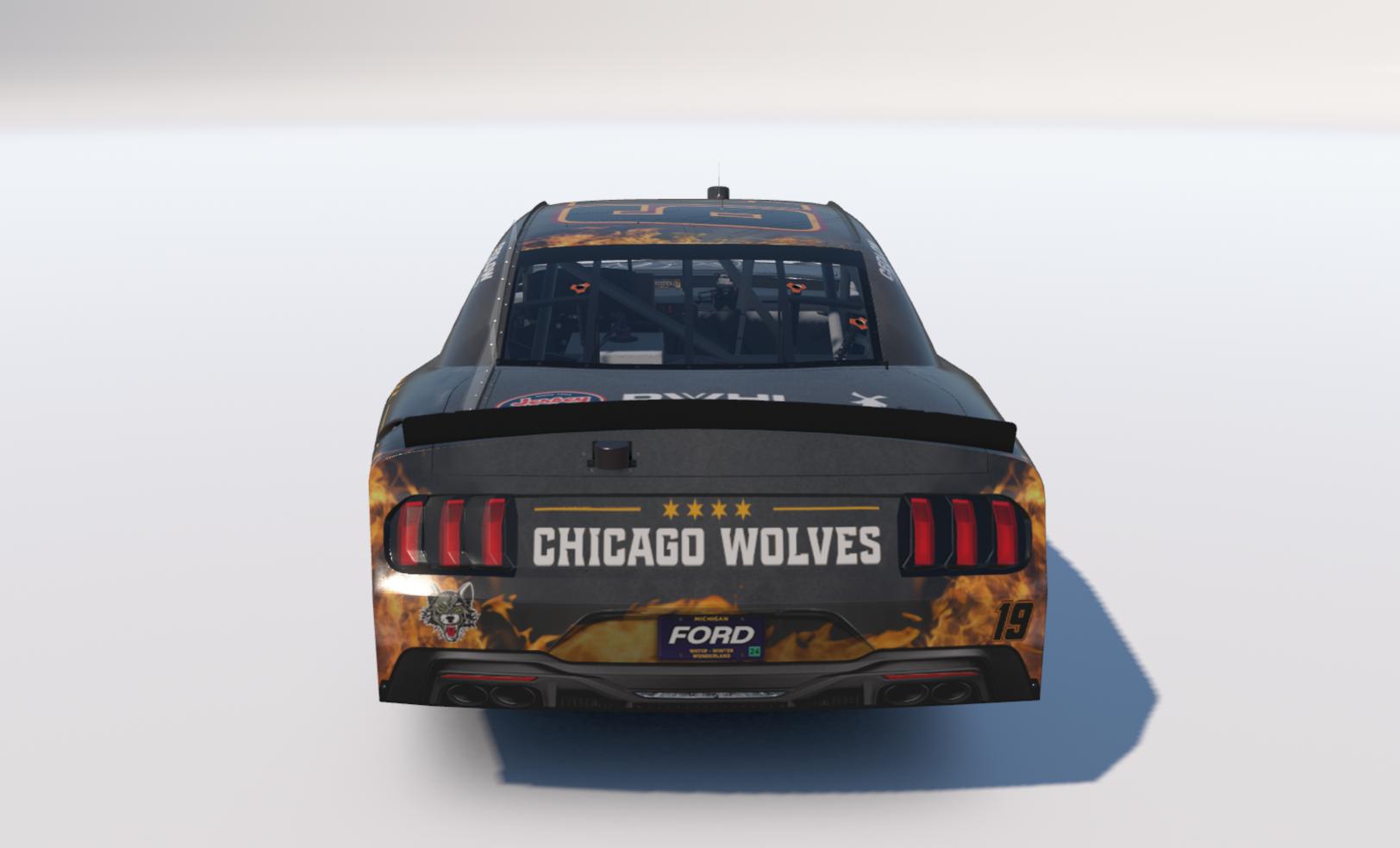 Preview of 2026 Chicago Wolves NASCAR Xfinity Ford Mustang by Travis C.