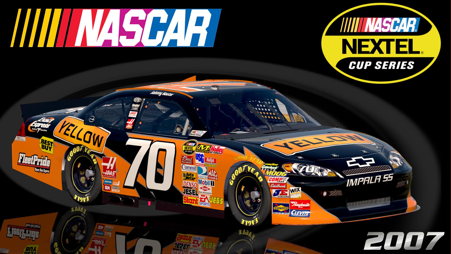 Preview of #70 Johnny Sauter 2007 Yellow Freight Impala SS COT Sim Stamped Number by Christian Budd