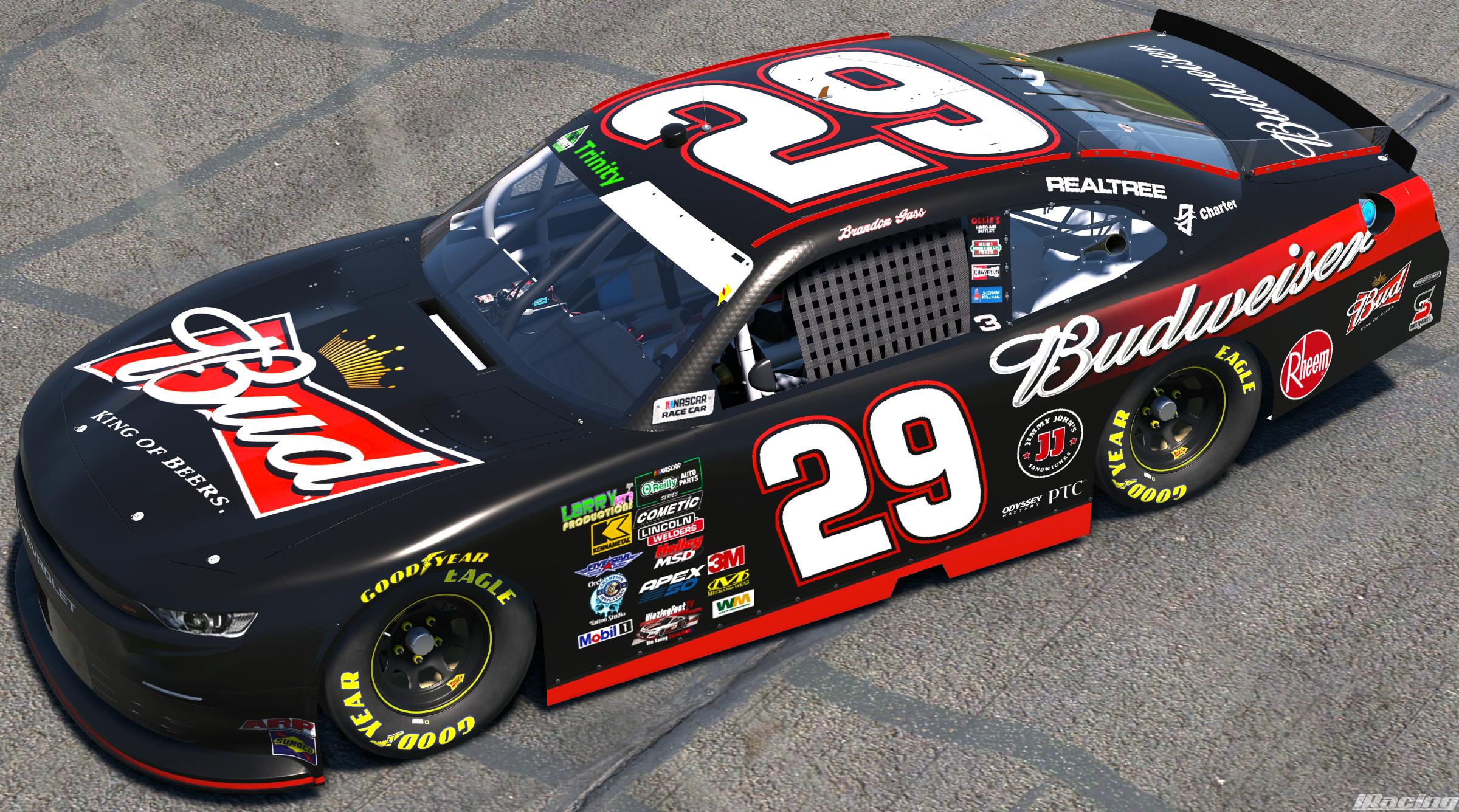 Preview of 2012 Kevin Harvick Budweiser Throwback by Brandon G.