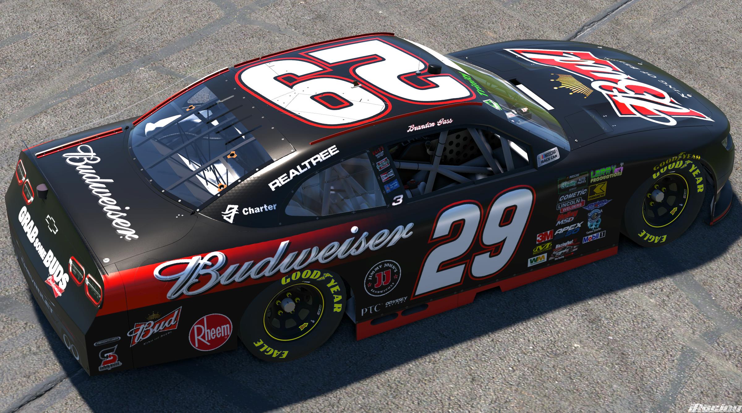 Preview of 2012 Kevin Harvick Budweiser Throwback by Brandon G.