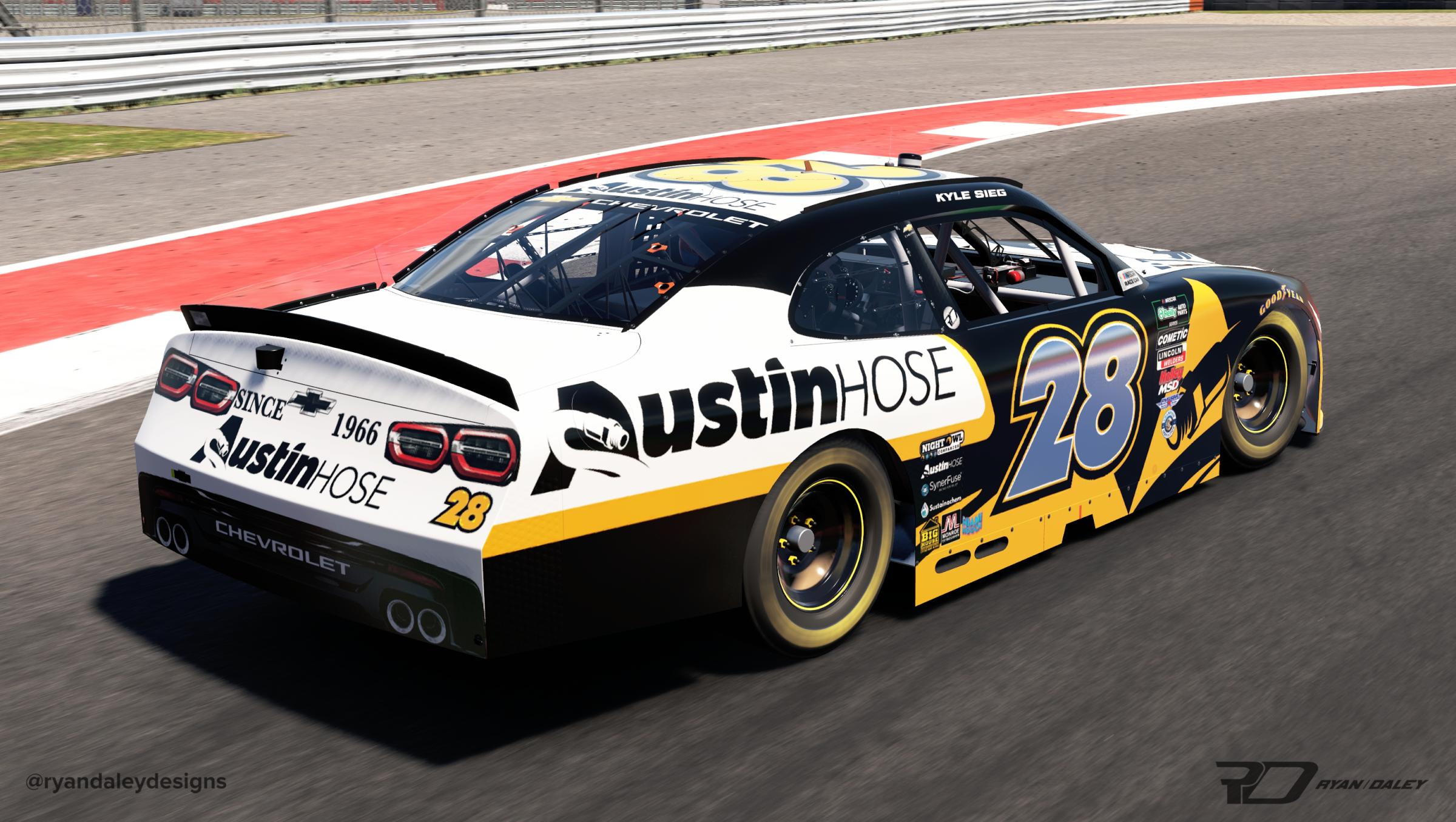 Preview of Official 2026 #28 Kyle Sieg Austin Hose No Numbers by Ryan Daley