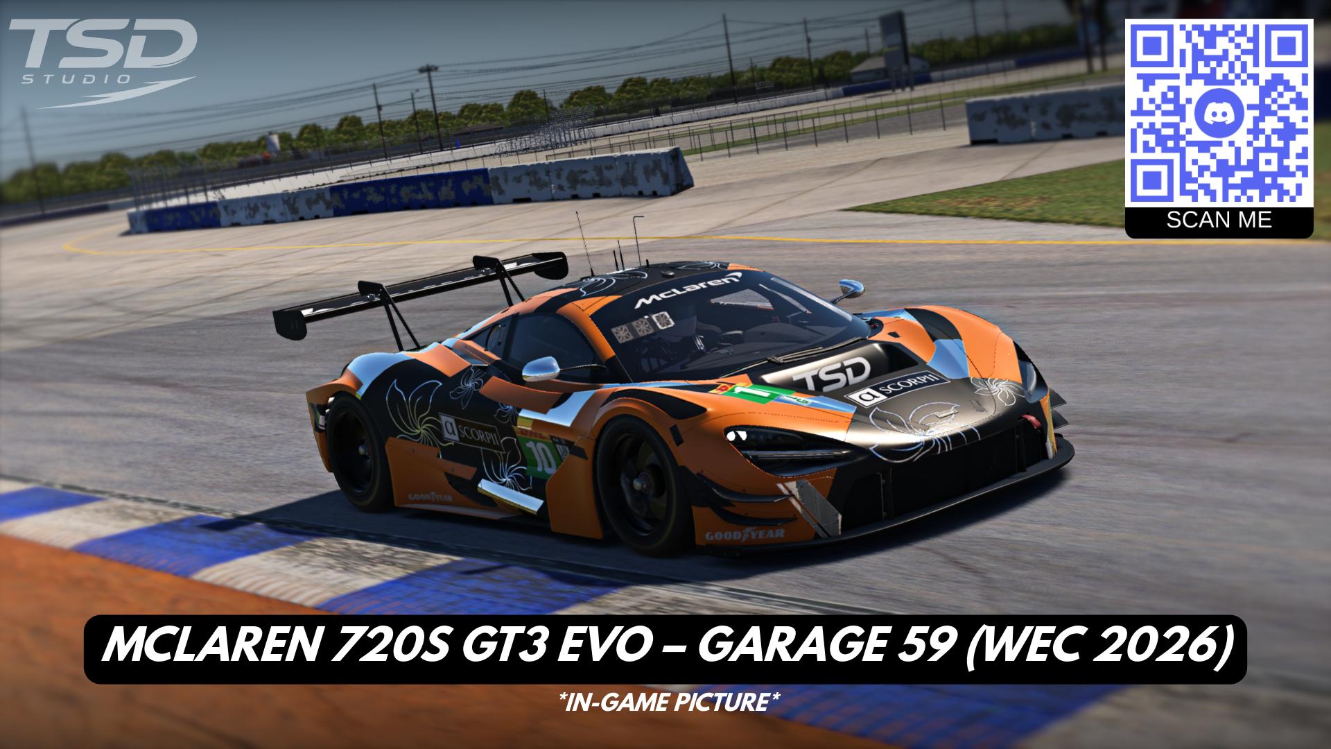 Preview of McLaren 720S GT3 EVO – Garage 59 #10 (WEC 2026) by Andres T.