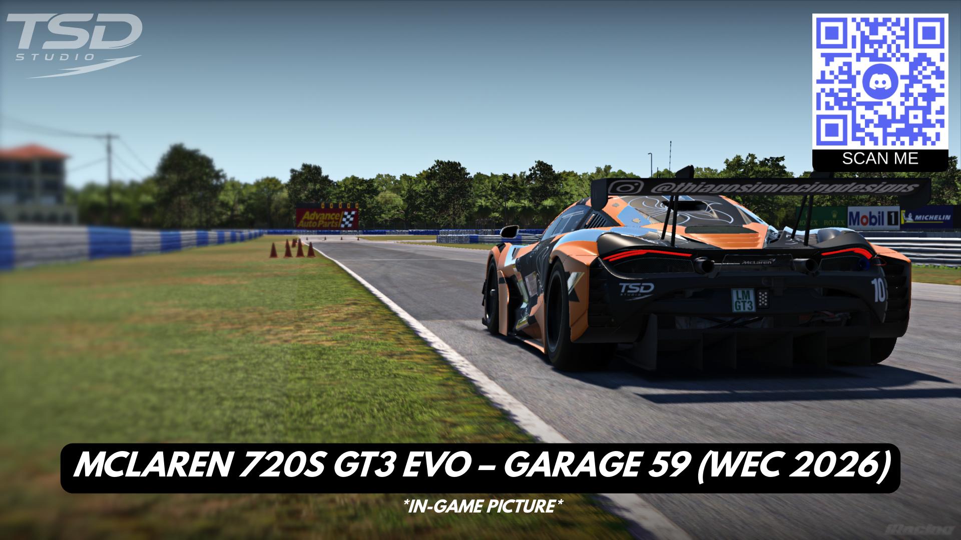 Preview of McLaren 720S GT3 EVO – Garage 59 #10 (WEC 2026) by Andres T.