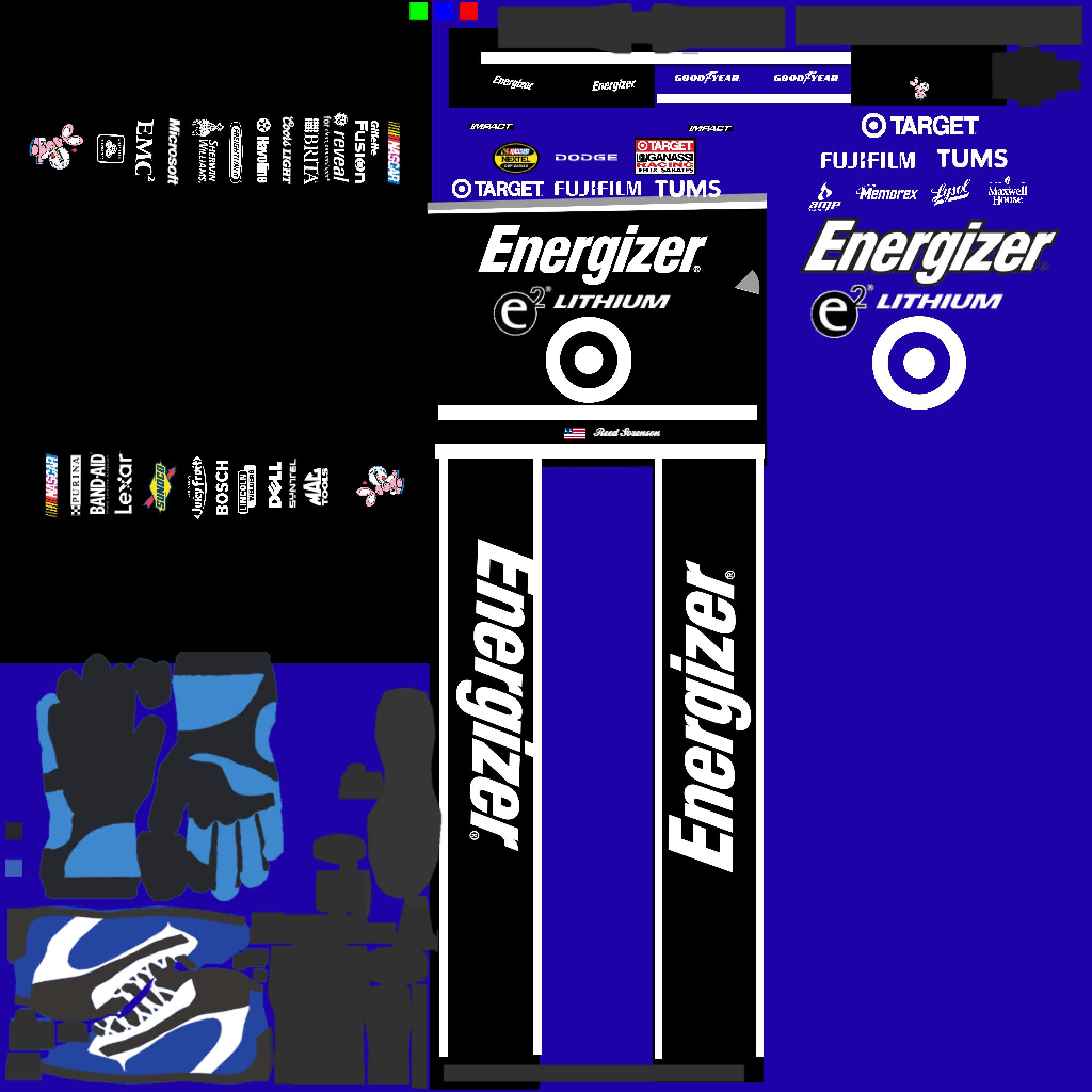 Preview of Reed Sorenson 2007 Energizer E2 Lithium / Target 2007 Auto Club 500 Firesuit by Brenden Broberg