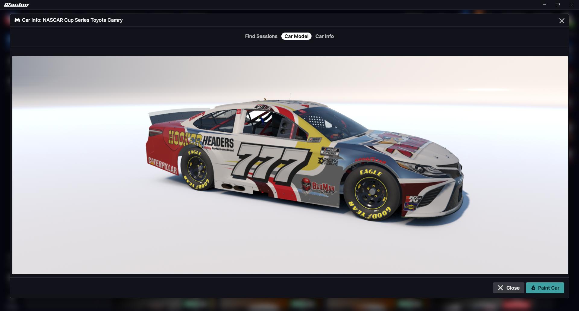 Preview of Bobby Kyle #777 Thrush Glass Packs Gen6 Toyota Camry by Johnathan Smith3