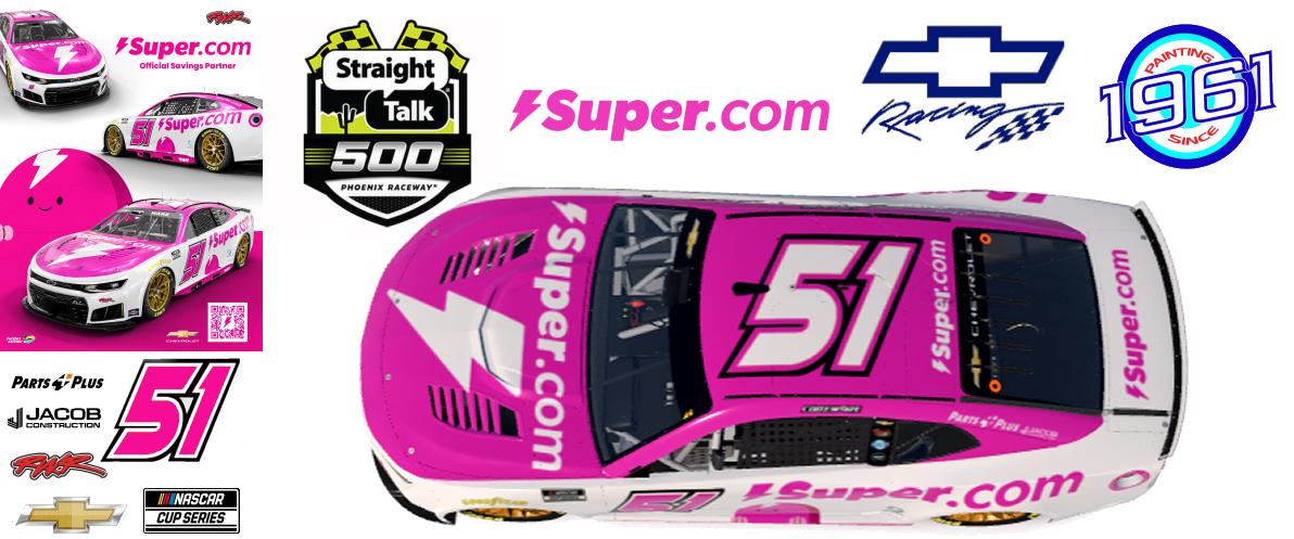 Preview of 2026 RWR # 51 Cody Ware / Super.com Chevrolet Camaro ZL1 at Phoenix. by Micael Hagstrom