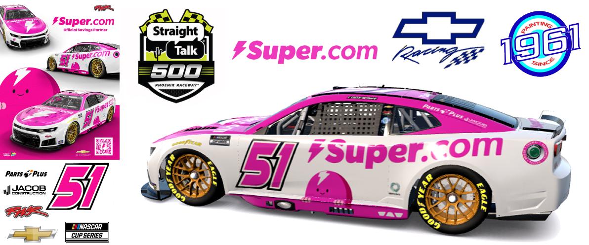 Preview of 2026 RWR # 51 Cody Ware / Super.com Chevrolet Camaro ZL1 at Phoenix. by Micael Hagstrom