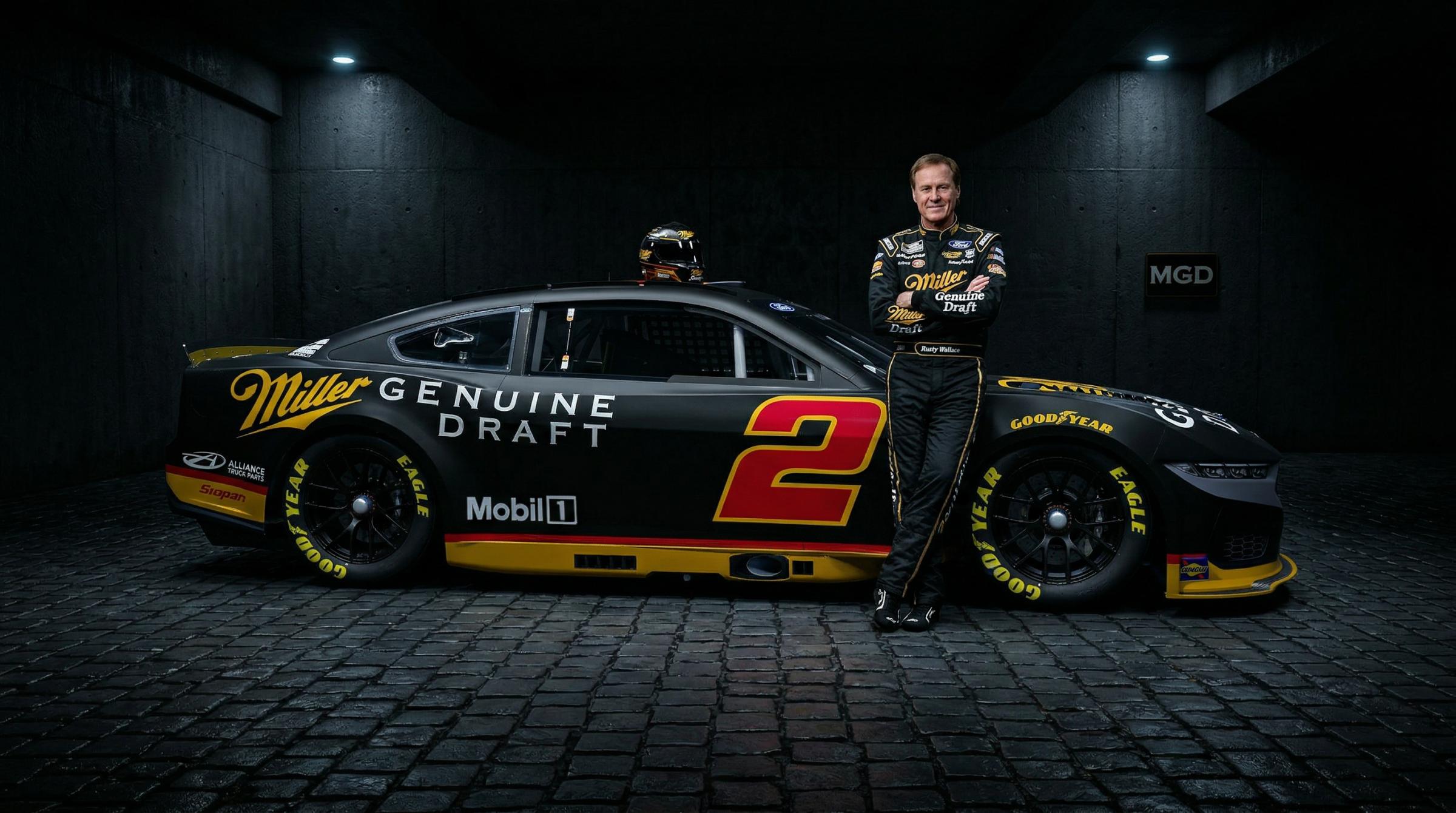 Preview of Miller Genuine Draft Ford Mustang Nextgen v1D 2026 TP by Doyle Lowrance