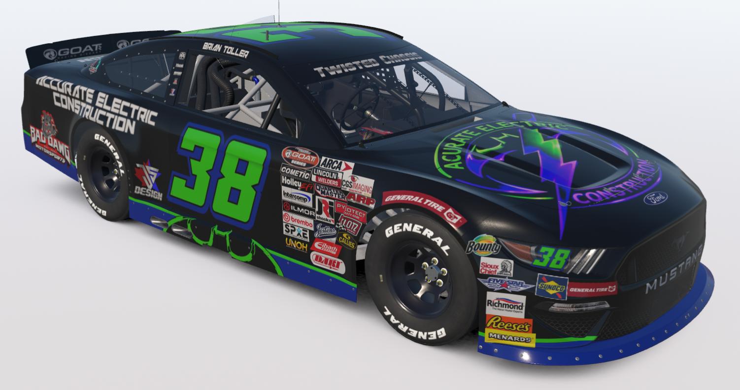 Preview of #38 Accurate Electric Construction Mustang by Jordan S.