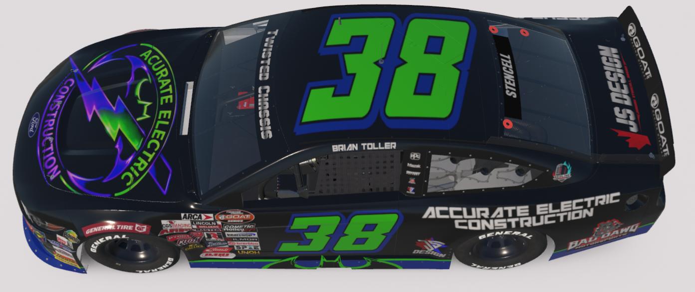 Preview of #38 Accurate Electric Construction Mustang by Jordan S.