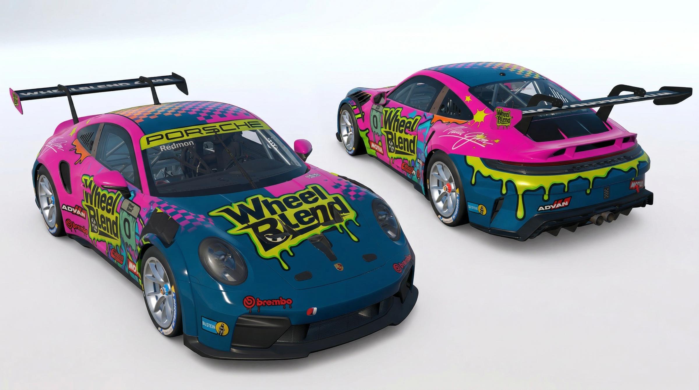 Preview of WheelBlend.com Purple & Green Neon Toon Graffiti  by Nathaniel Redmon