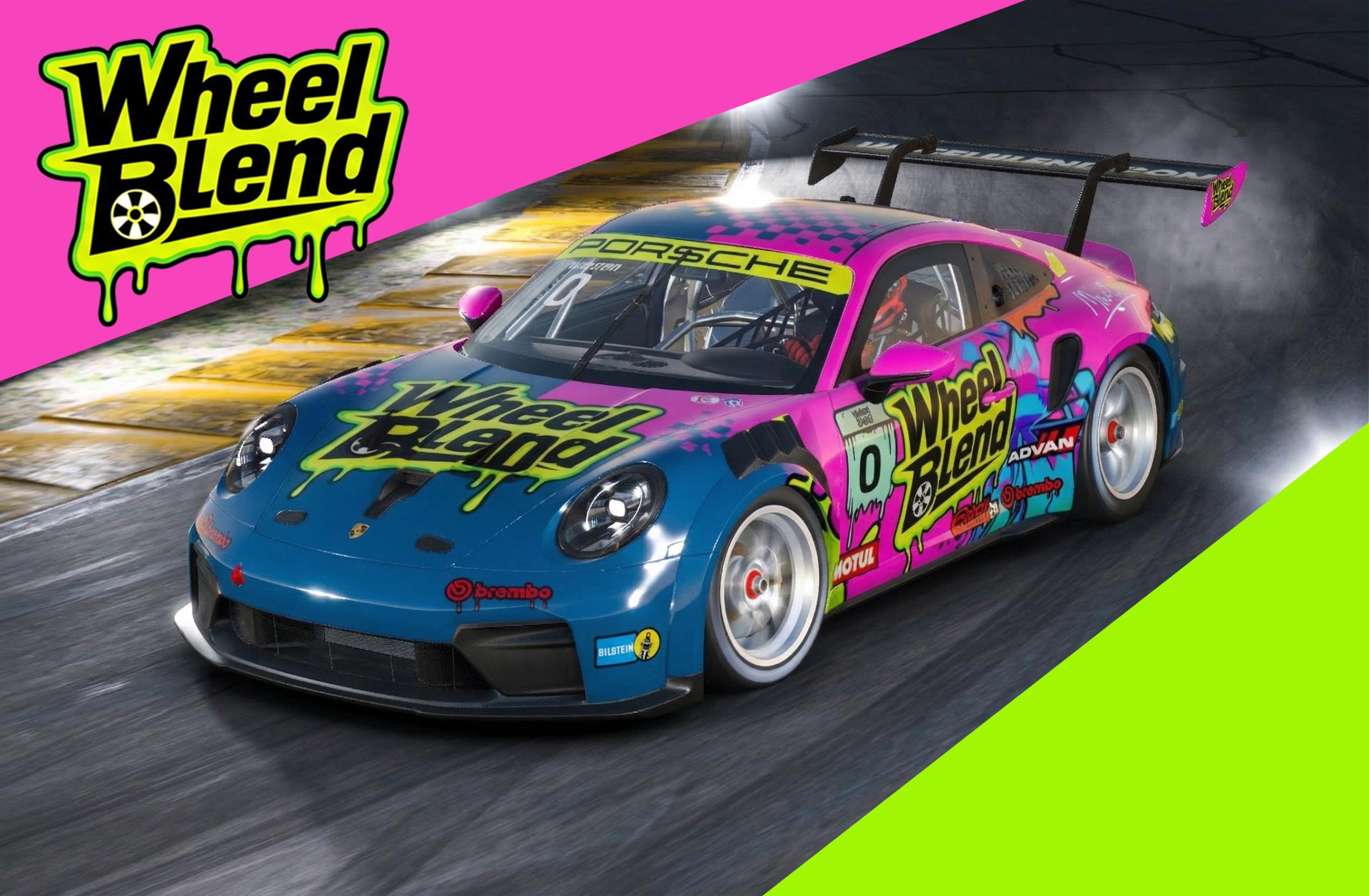 Preview of WheelBlend.com Purple & Green Neon Toon Graffiti  by Nathaniel Redmon