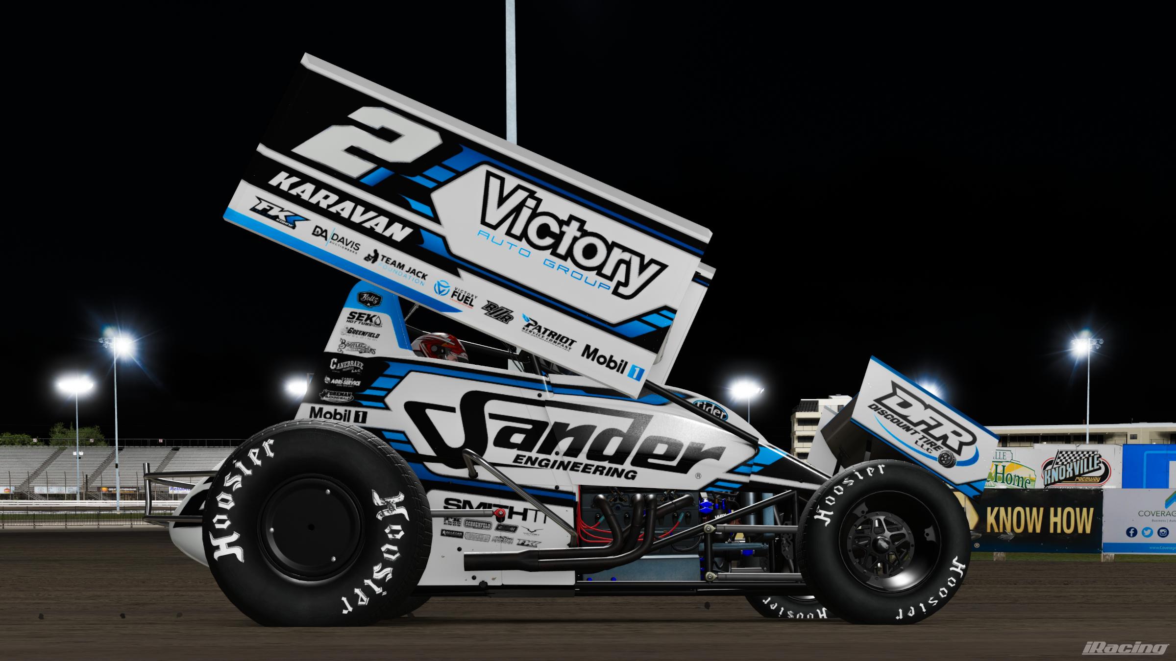 Preview of Jerry Hockett (blue design) dirt sprint car by Jerry Hockett