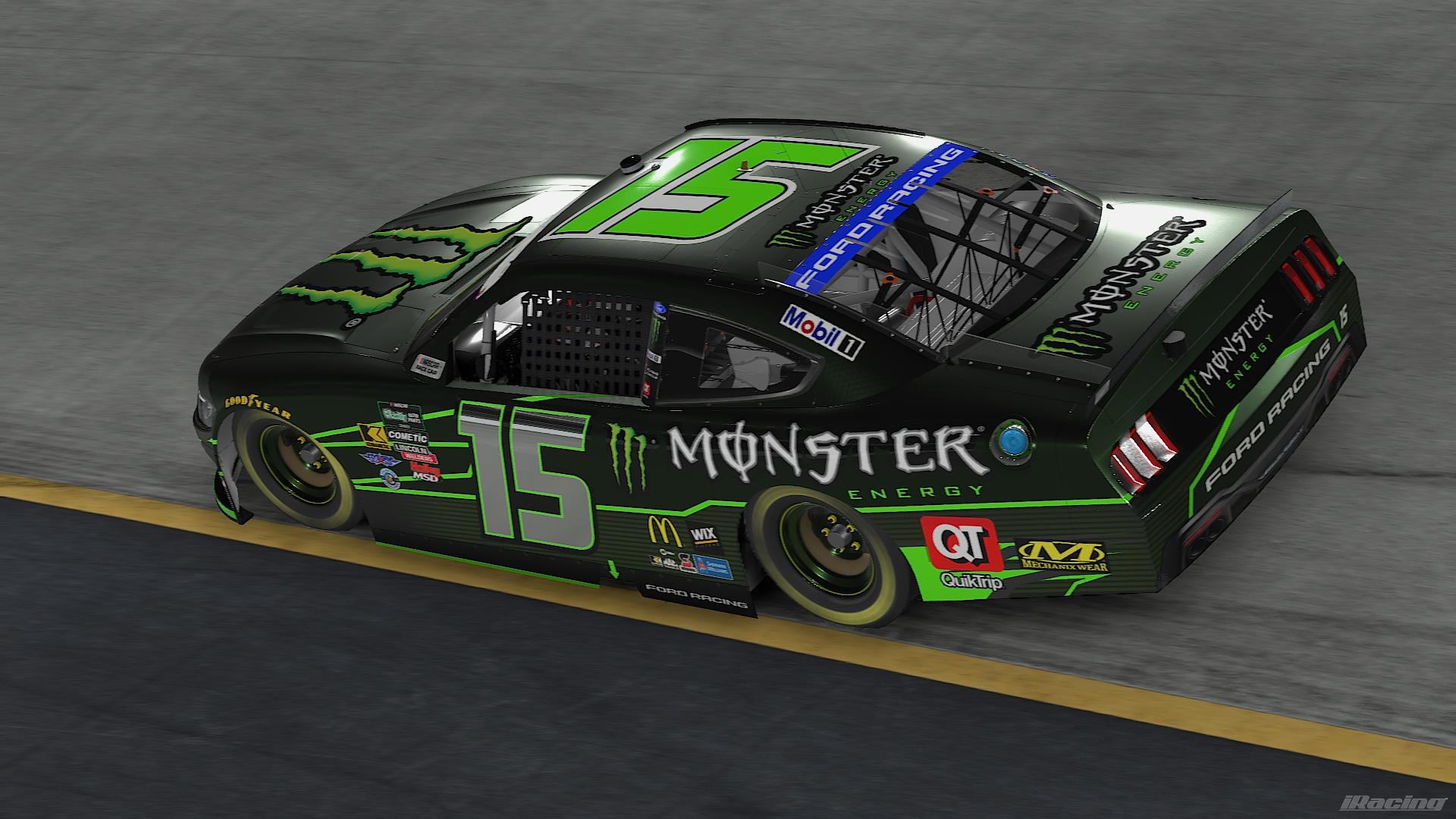 Preview of NASCAR OReilly Series Monster Energy Mustang Fictional NO NUMBERS by Christopher J A.