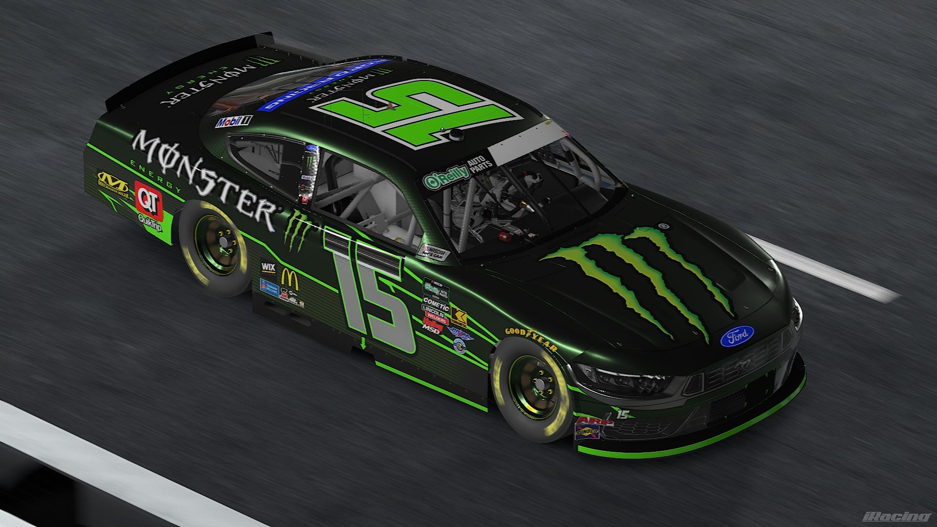 Preview of NASCAR OReilly Series Monster Energy Mustang Fictional NO NUMBERS by Christopher J A.