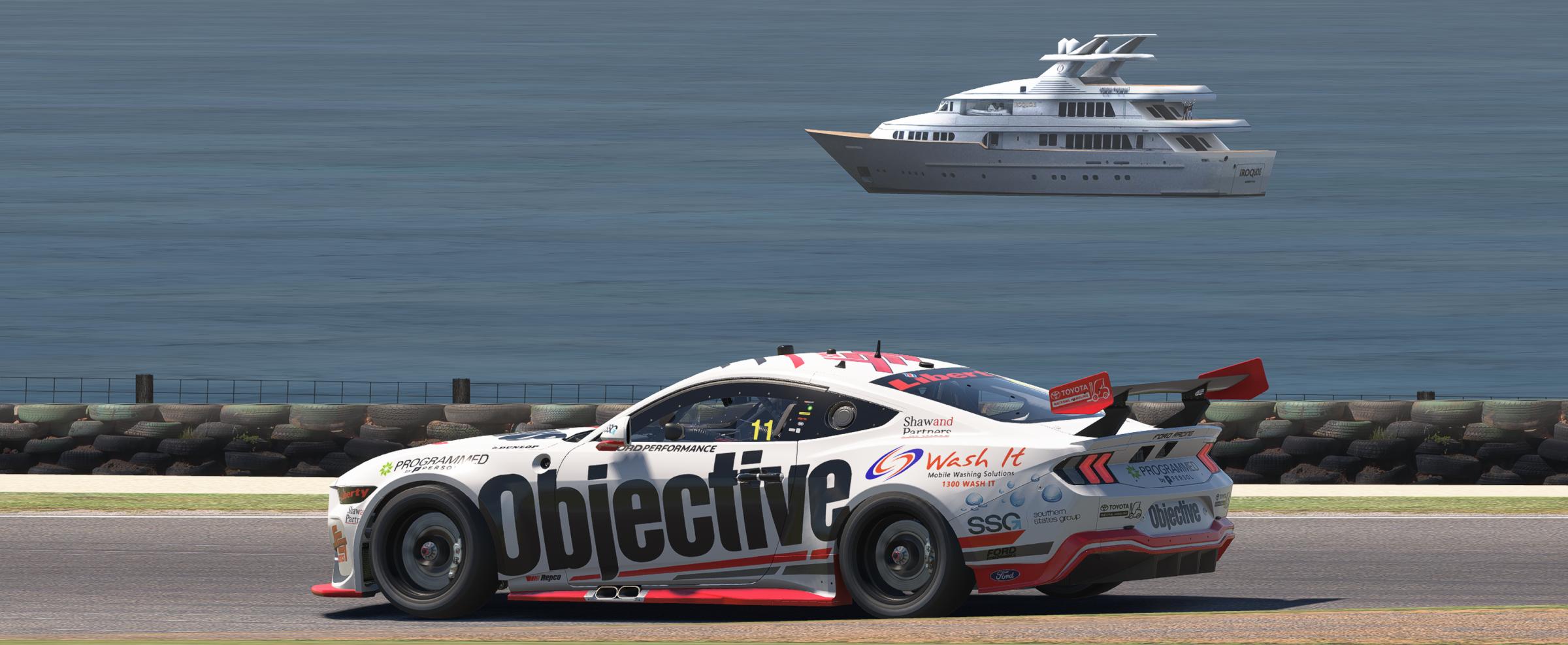 Preview of Objective Racing SCT Motorsports Supercars Ford Mustang Gen 3 (white variant) by Warren M.