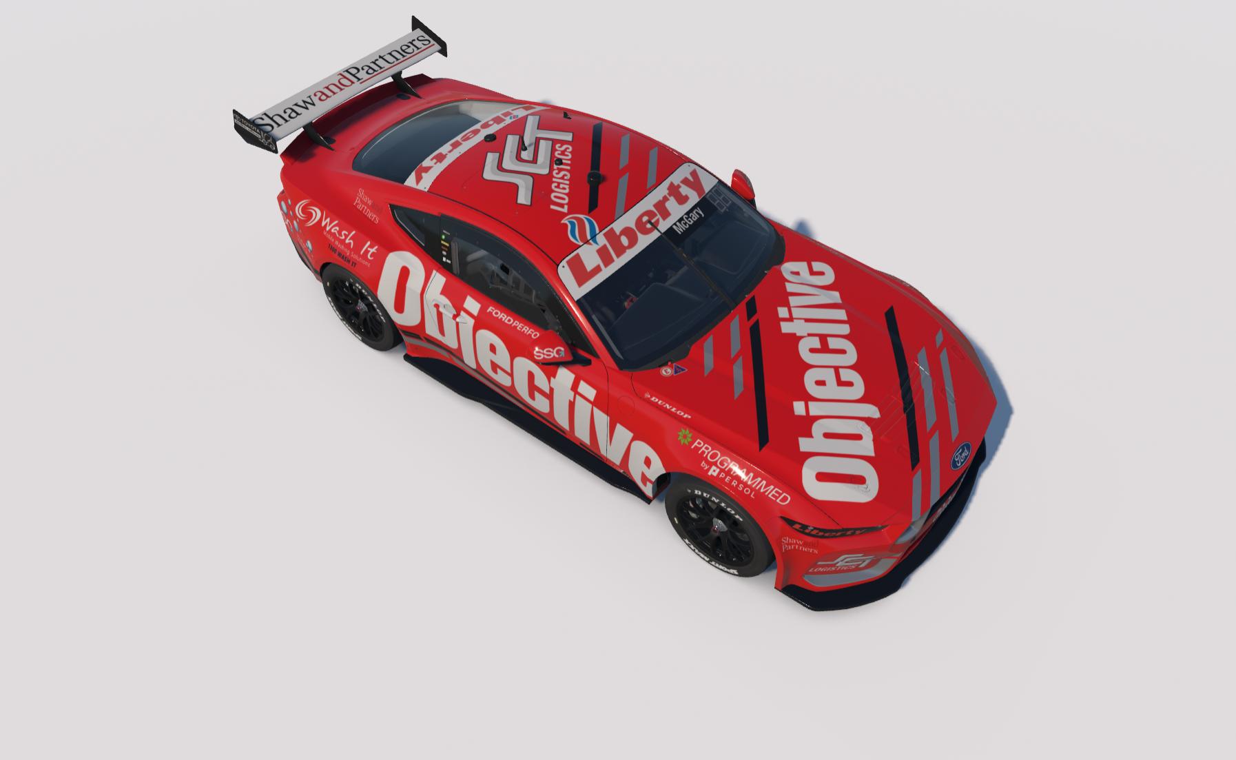 Preview of Objective Racing SCT Motorsports Supercars Ford Mustang Gen 3 (white variant) by Warren M.