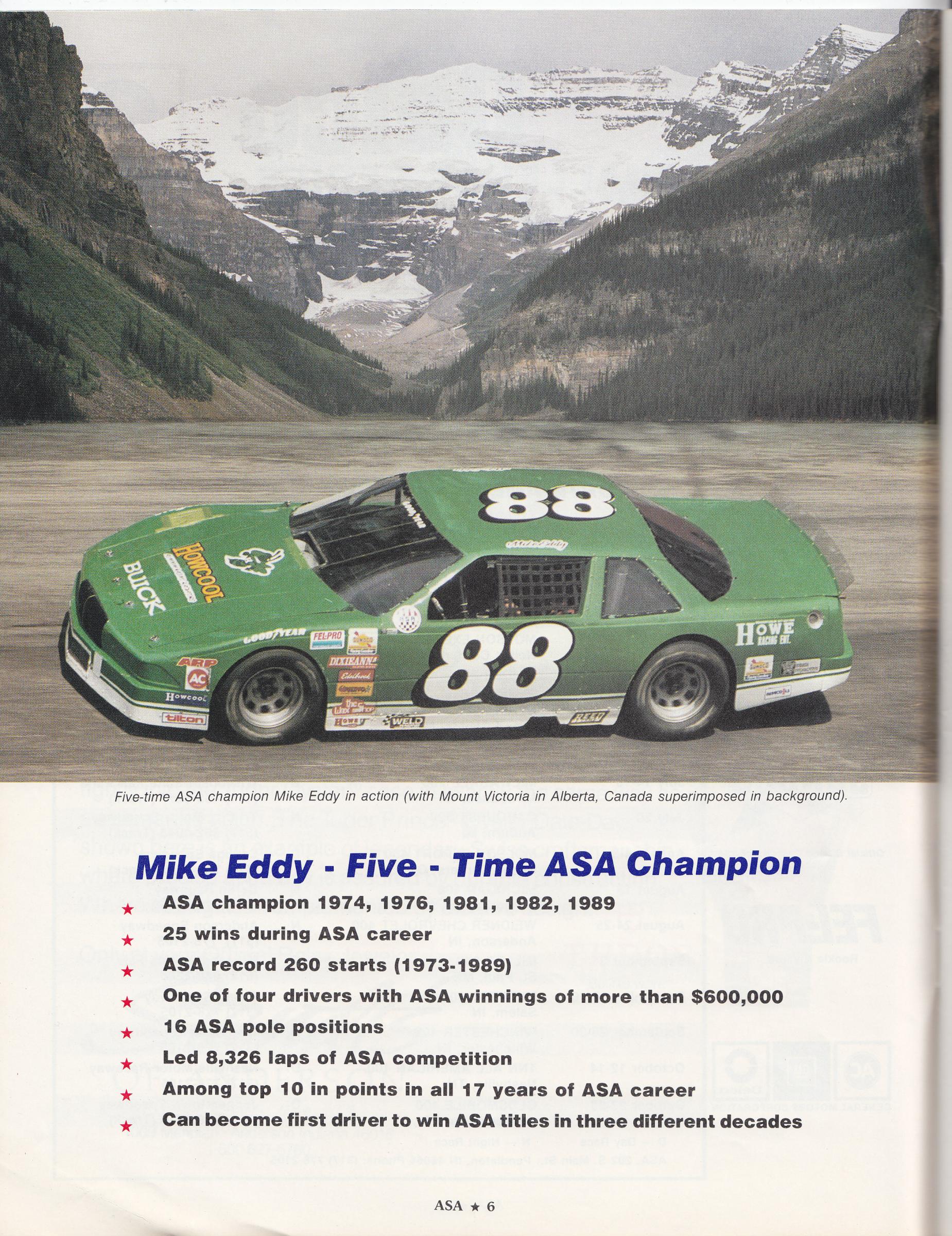 Preview of 1989 Mike Eddy/ Howe Racing ASA Buick Regal throwback by Matthew Eddy