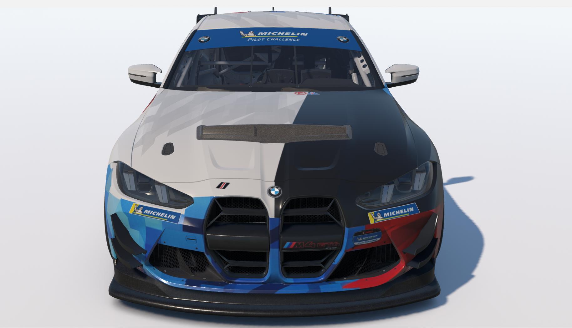 Preview of BMW M4 GT4 EVO Factory brochure paint in IMSA branded livery by Keith Archer