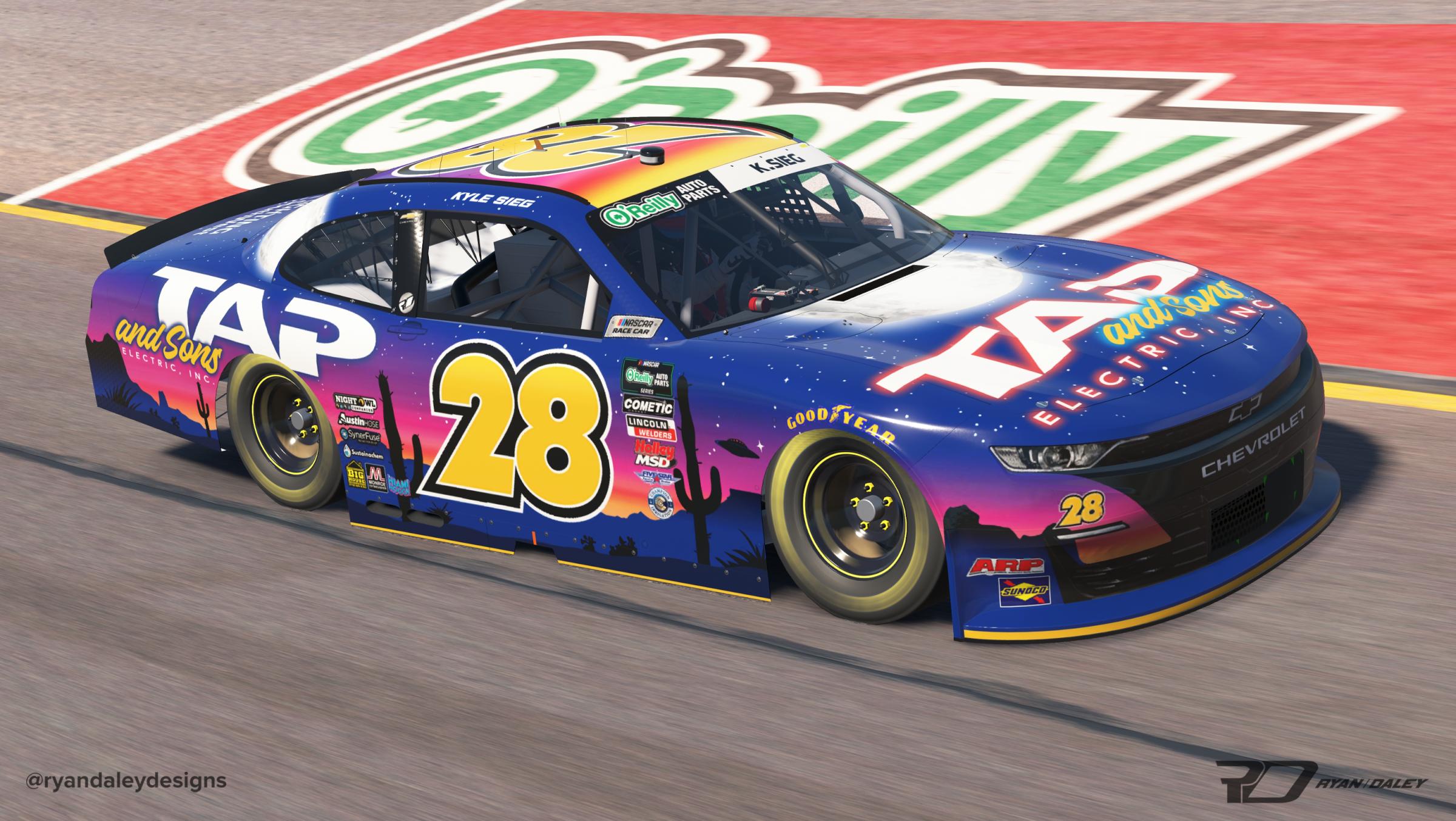 Preview of Official 2026 #28 Kyle Sieg TAP & Sons Electric With Num by Ryan Daley