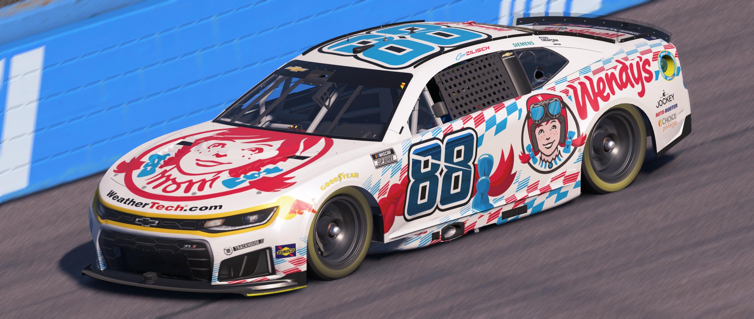 Preview of Connor Zilisch Trackhouse Racing Wendys by Mick J.