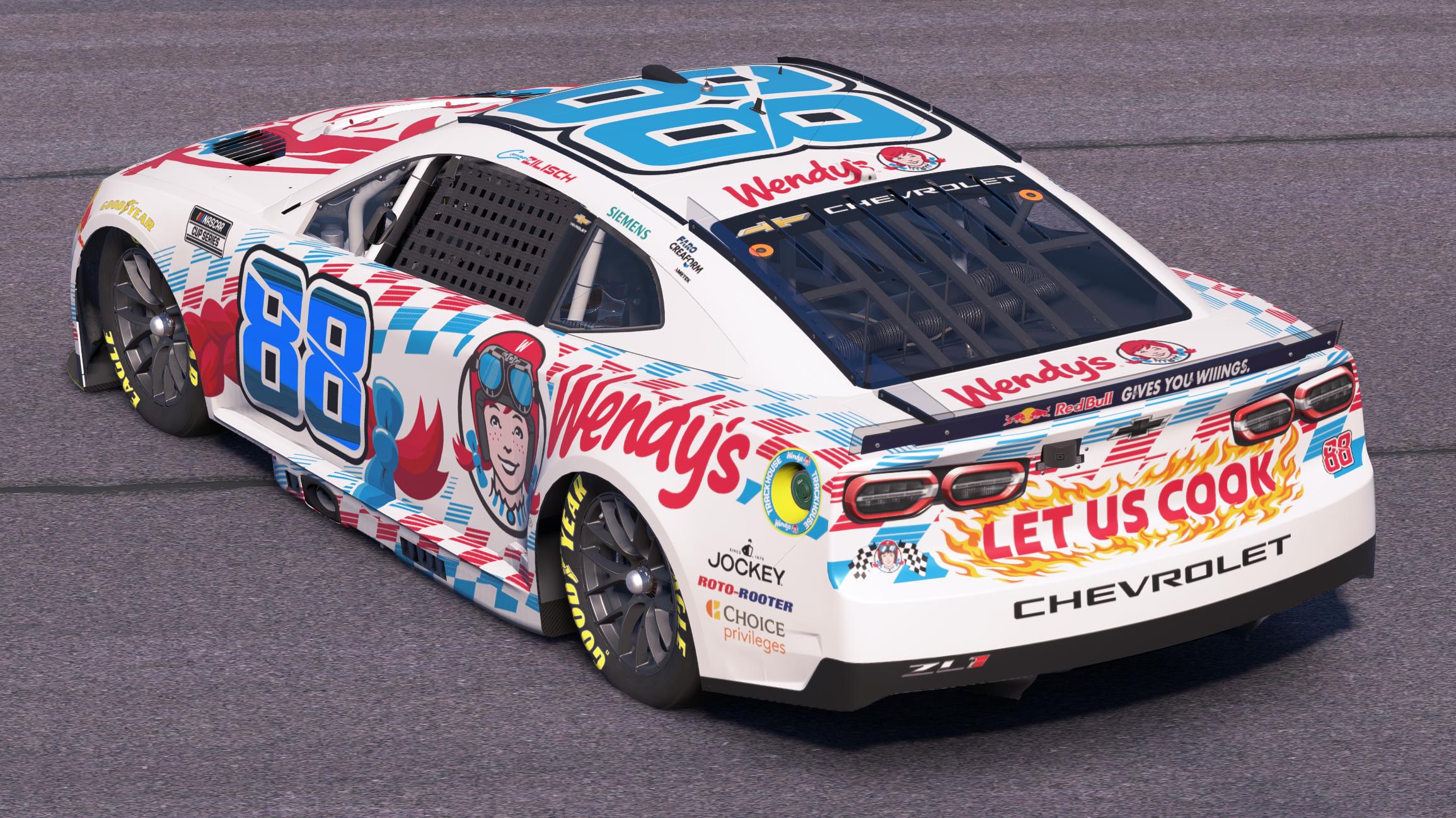 Preview of Connor Zilisch Trackhouse Racing Wendys by Mick J.