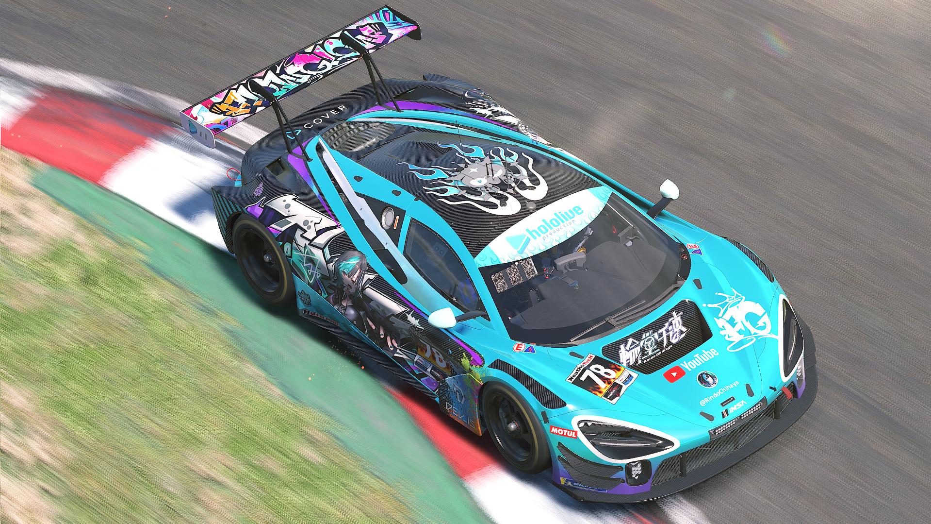 Rindo Chihaya Racing Livery ver2.0 [hololive DEV_IS FLOW-GLOW] by Riku ...