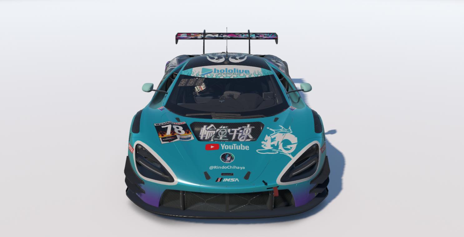 Rindo Chihaya Racing Livery ver2.0 [hololive DEV_IS FLOW-GLOW] by Riku ...
