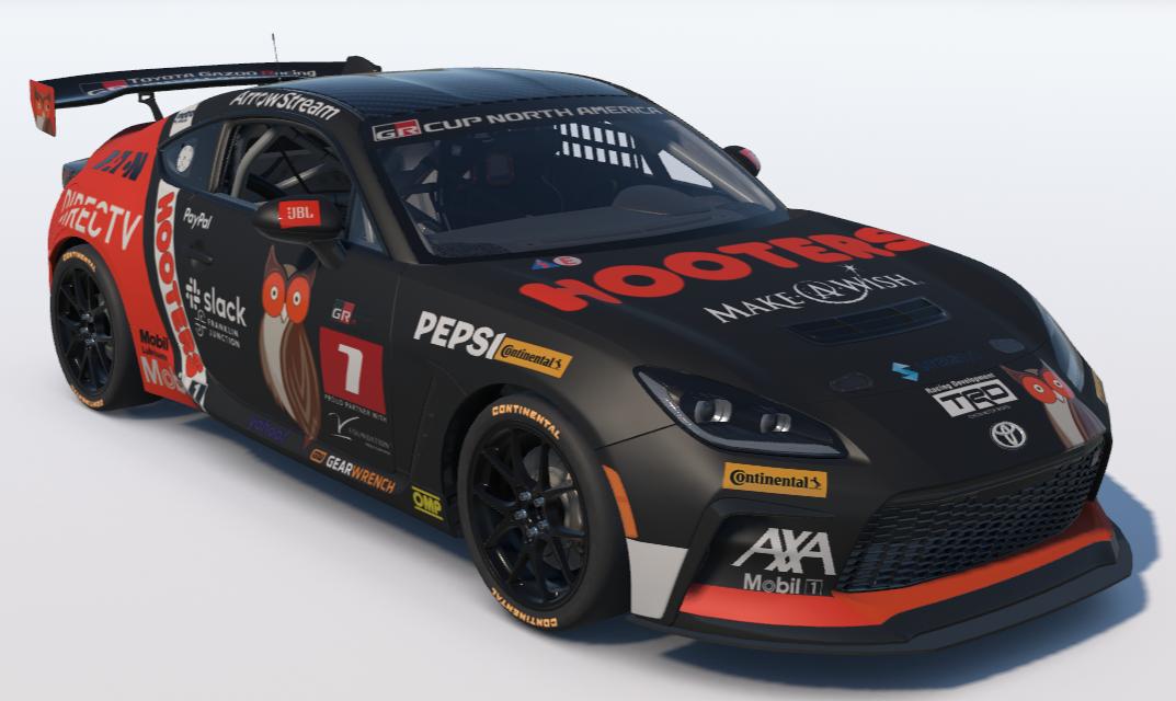 Preview of Hooters Restaurants Toyota GR86 by Ronald Lawson2