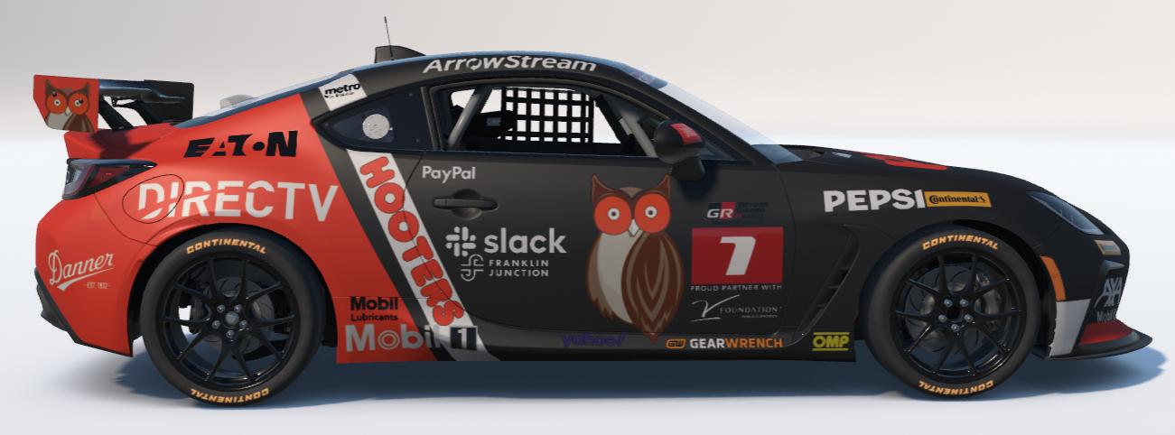 Preview of Hooters Restaurants Toyota GR86 by Ronald Lawson2