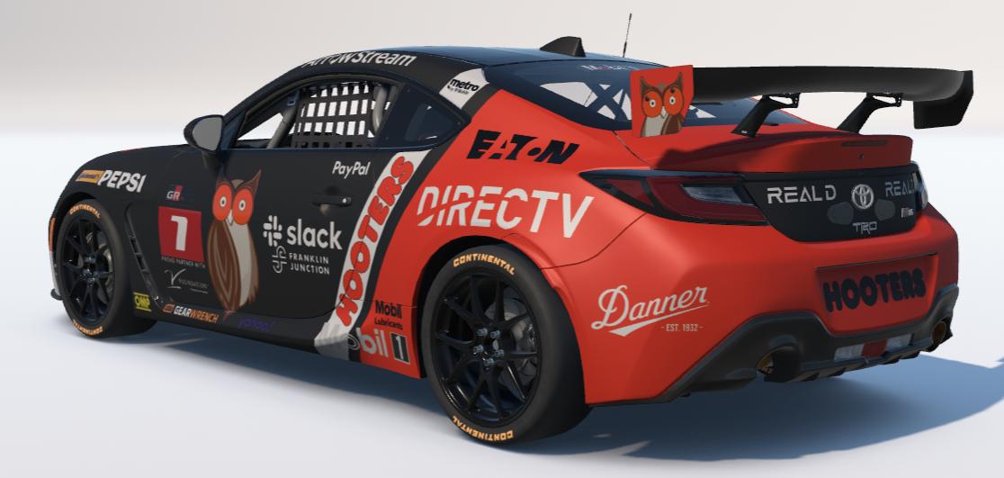 Preview of Hooters Restaurants Toyota GR86 by Ronald Lawson2