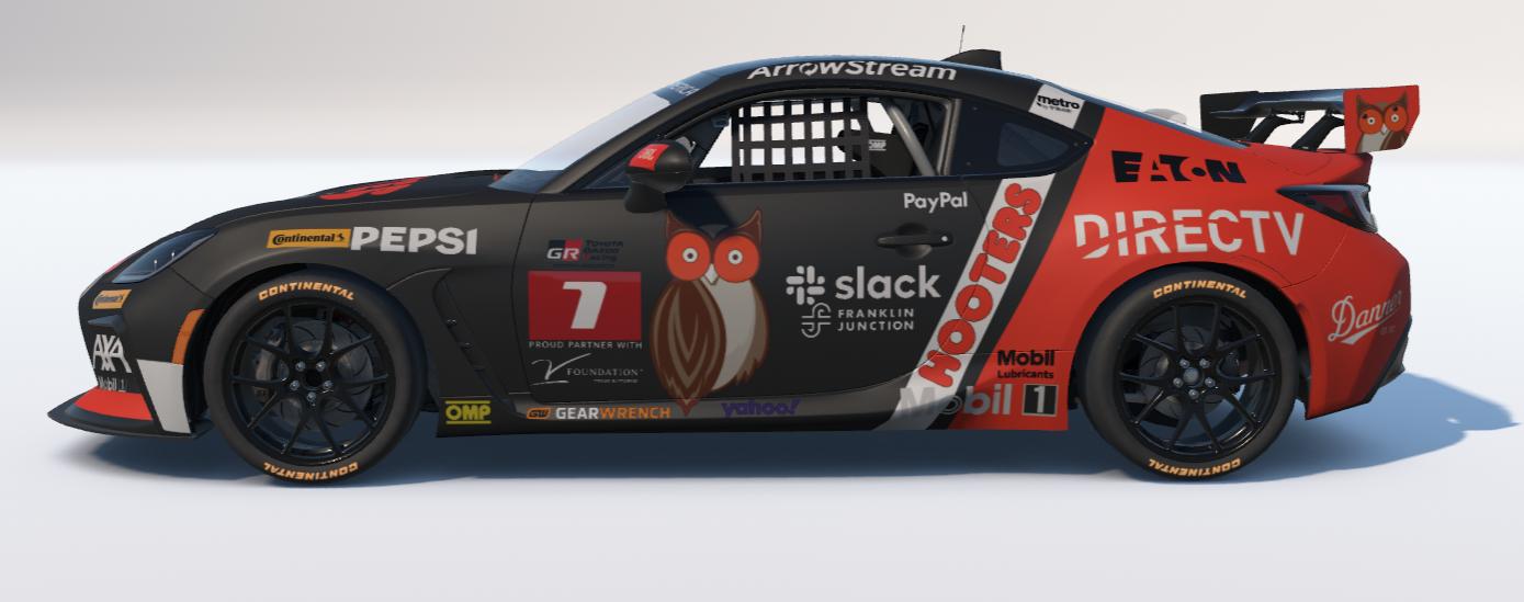 Preview of Hooters Restaurants Toyota GR86 by Ronald Lawson2