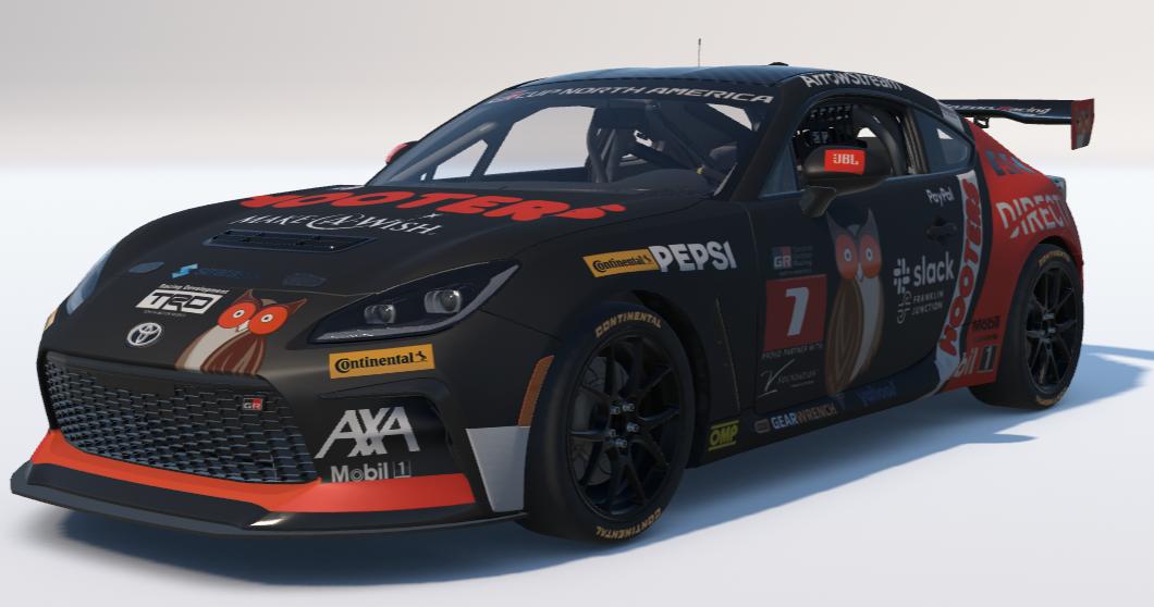 Preview of Hooters Restaurants Toyota GR86 by Ronald Lawson2