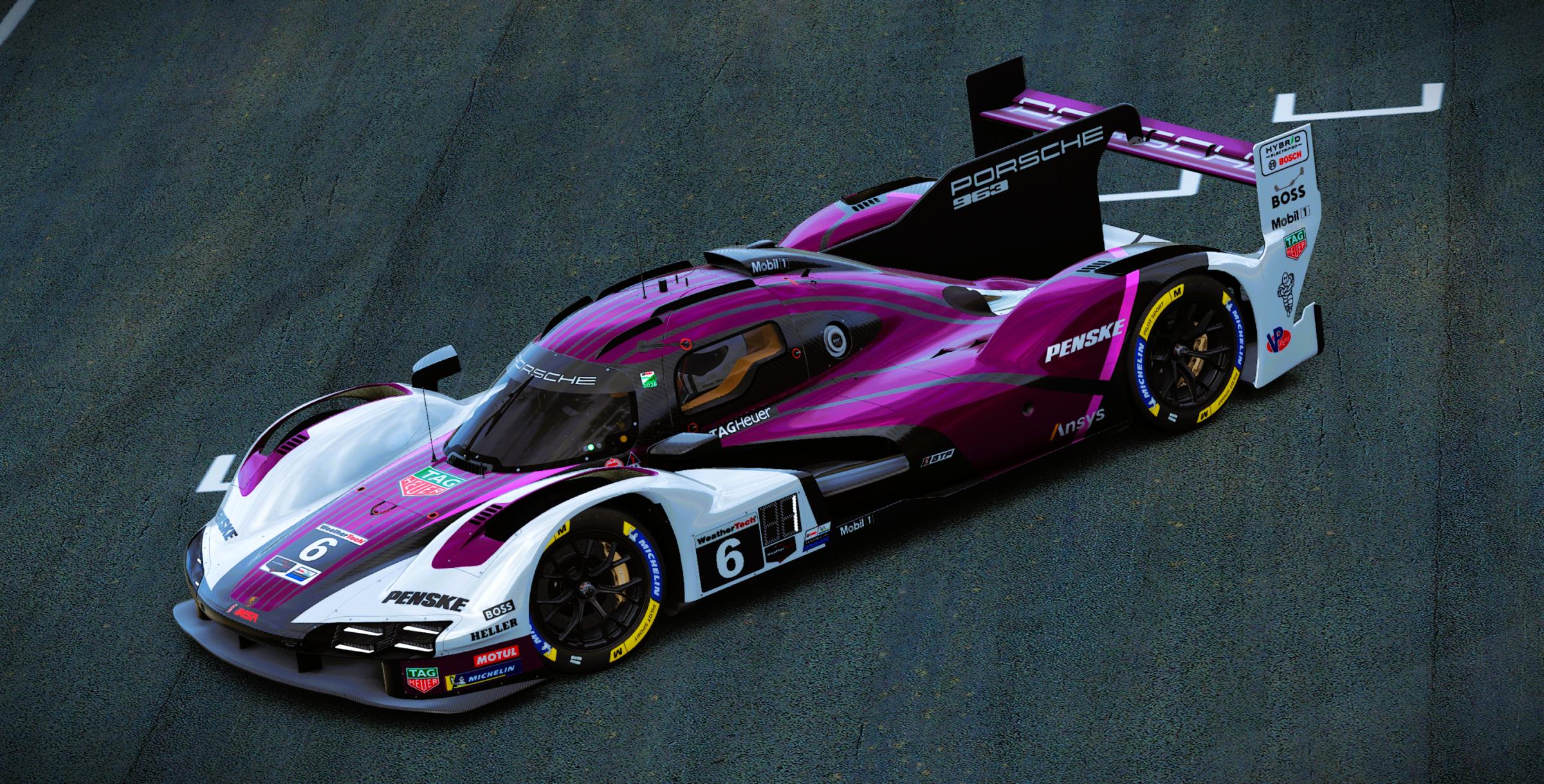 Preview of Porsche RS Spyder IMSA Throw-Back Livery Concept by Samuel J Ball