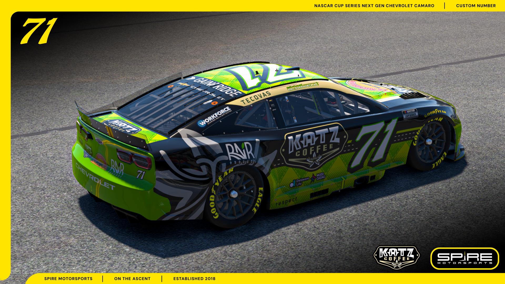 Preview of 2026 #71 Michael McDowell Katz Coffee by Spire Motorsports
