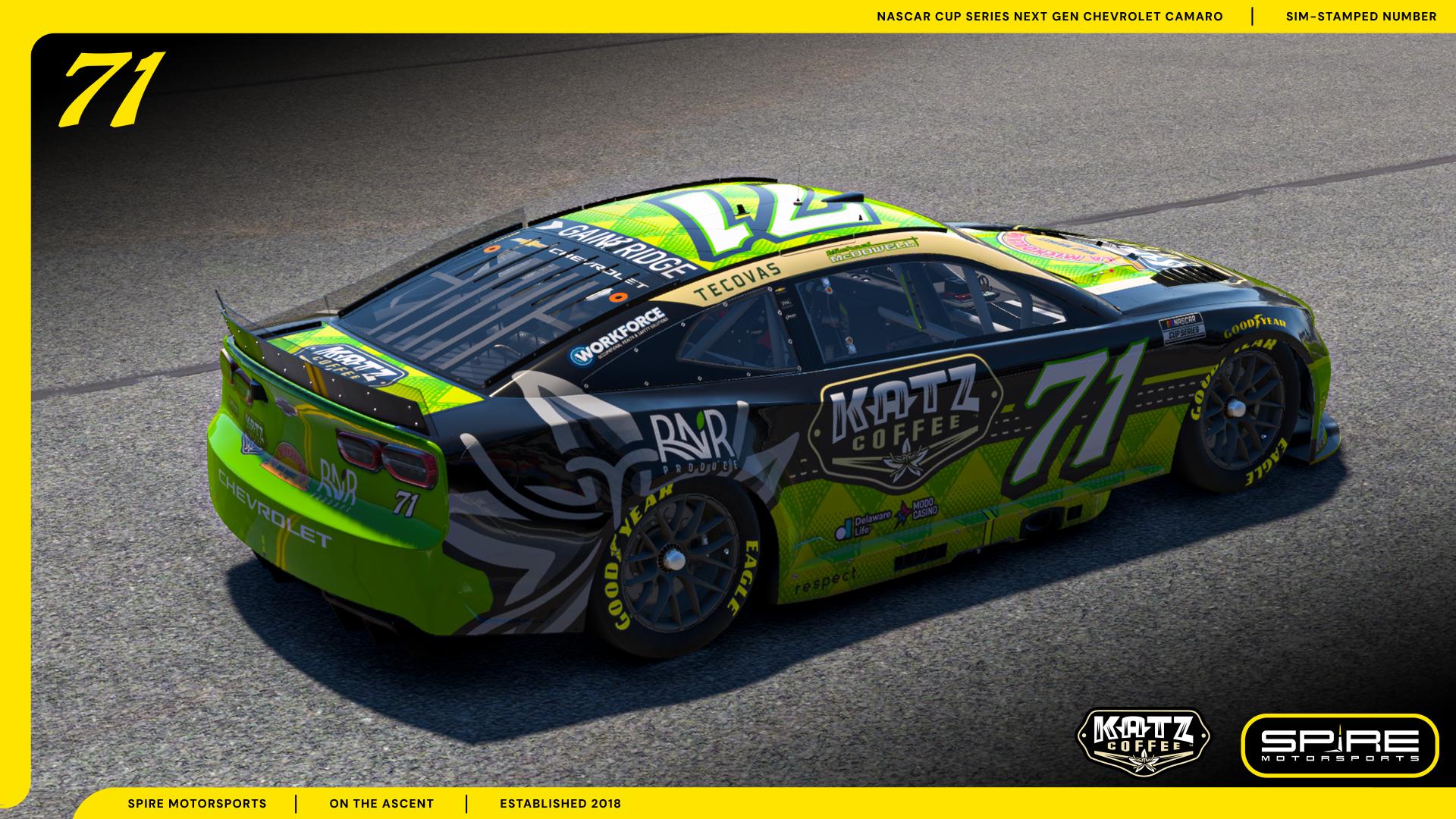 Preview of 2026 #71 Michael McDowell Katz Coffee - No Number by Spire Motorsports