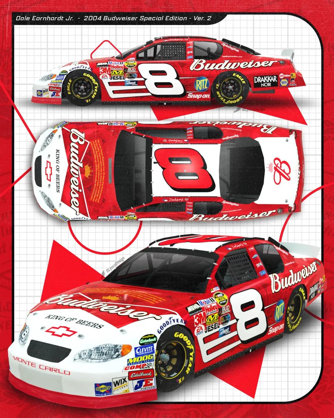 Preview of #05 - Budweiser (14 Harvick/04 Earnhardt)- Next Gen ZL1 - Tommy Lind by Eric McFarland