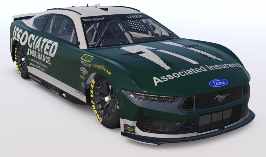 Preview of SCSRA Christopher Bishop Assoc. Insurance Ford Mustang (Sim Stamped) by Samuel Greene