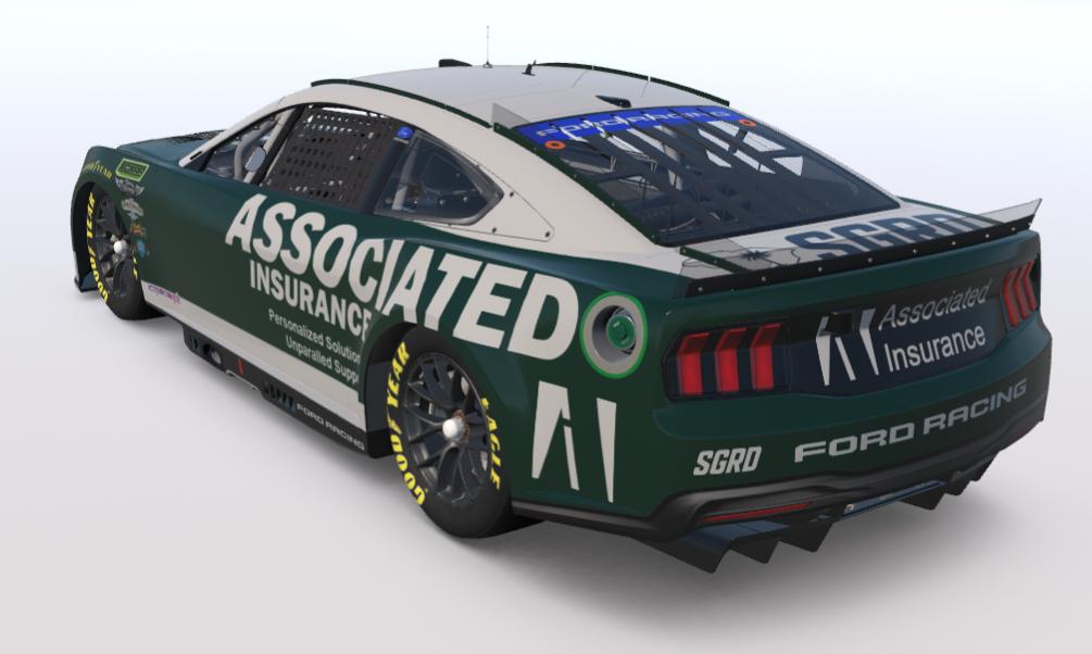 Preview of SCSRA Christopher Bishop Assoc. Insurance Ford Mustang (Sim Stamped) by Samuel Greene
