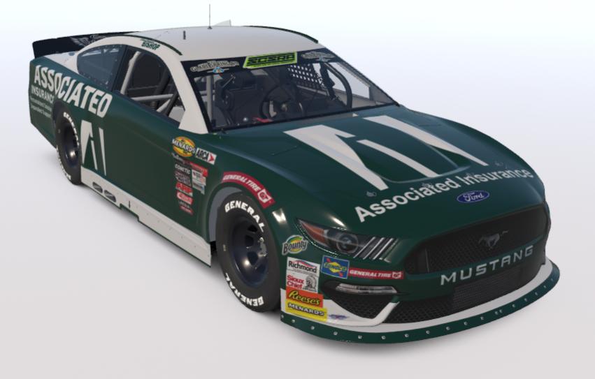 Preview of SCSRA Christopher Bishop Assoc. Insurance ARCA Ford Mustang (Sim Stamped) by Samuel Greene