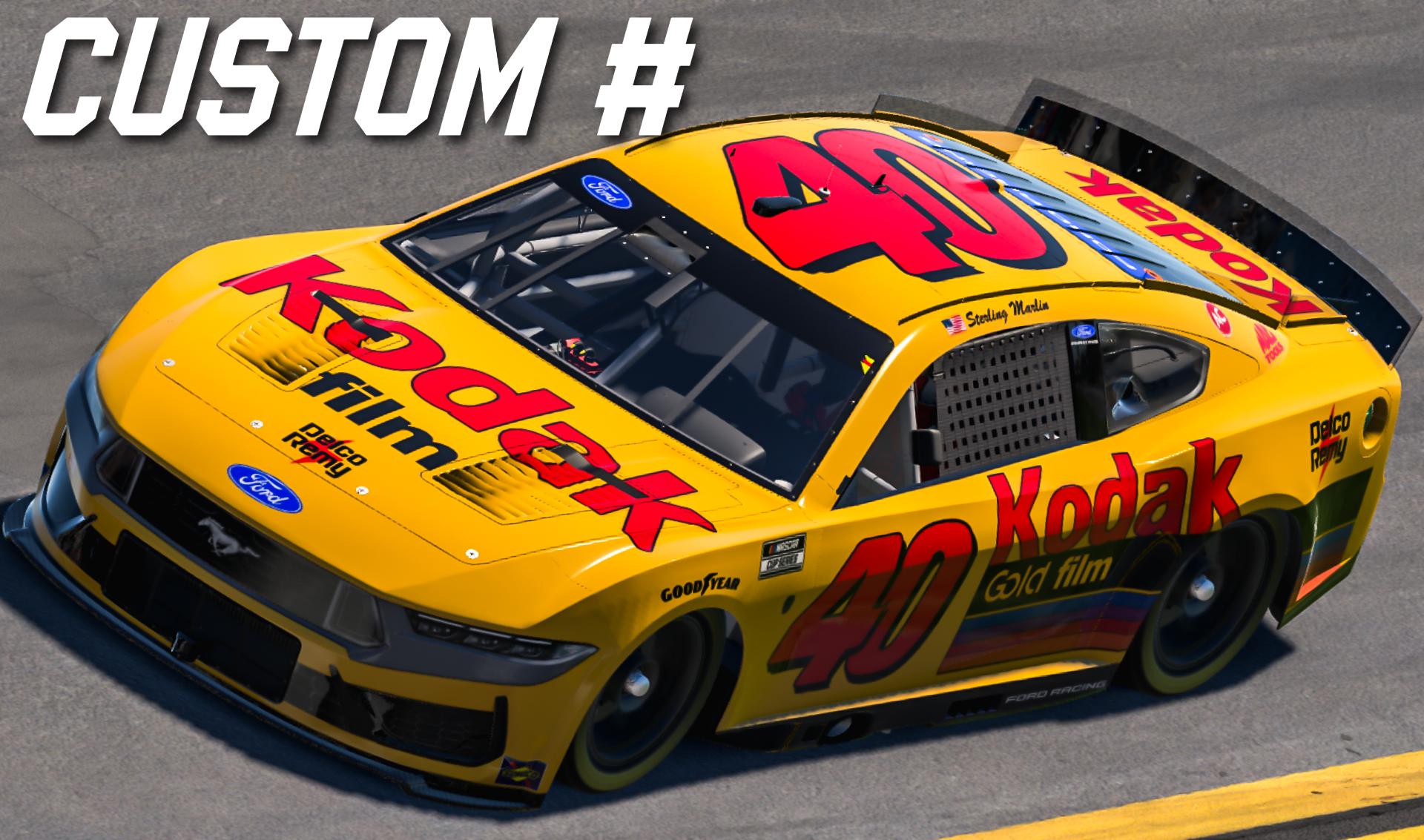 Preview of 2026 Kodak #40 Ford Mustang Dark Horse - Custom # by Jordan N.