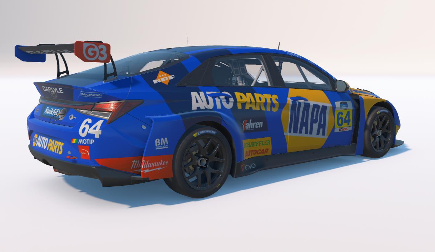 Preview of Hyundai Elantra - BTCC NAPA 2026. Ash Sutton variant by Jason Carvalho