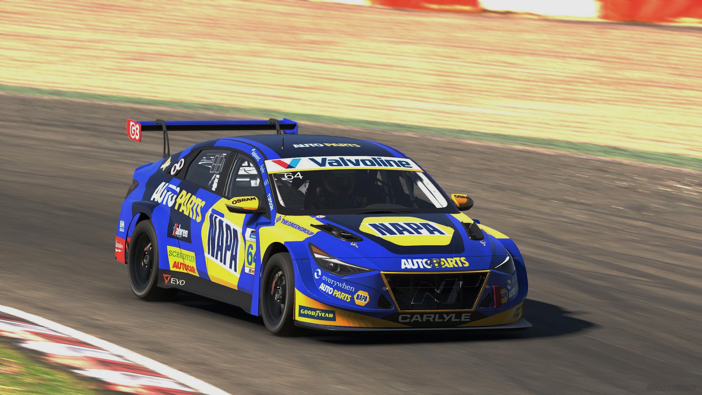 Preview of Hyundai Elantra - BTCC NAPA 2026. Ash Sutton variant by Jason Carvalho